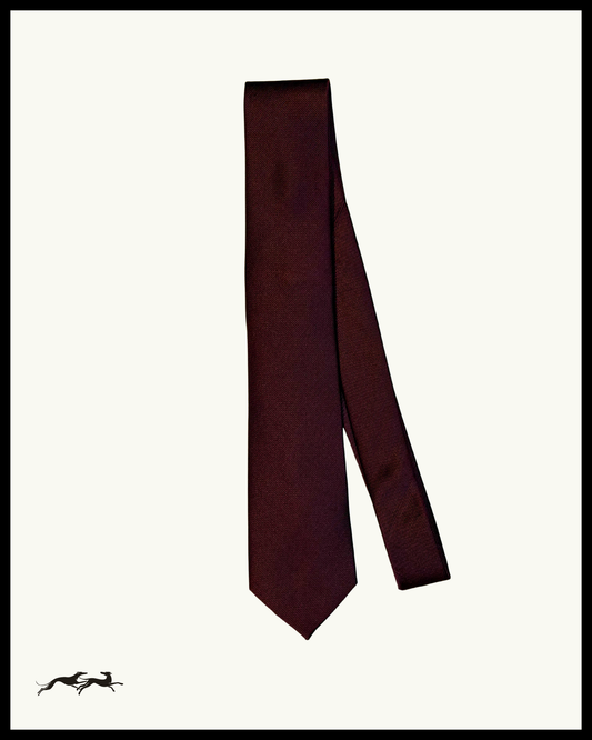 Burgundy Silk Tie