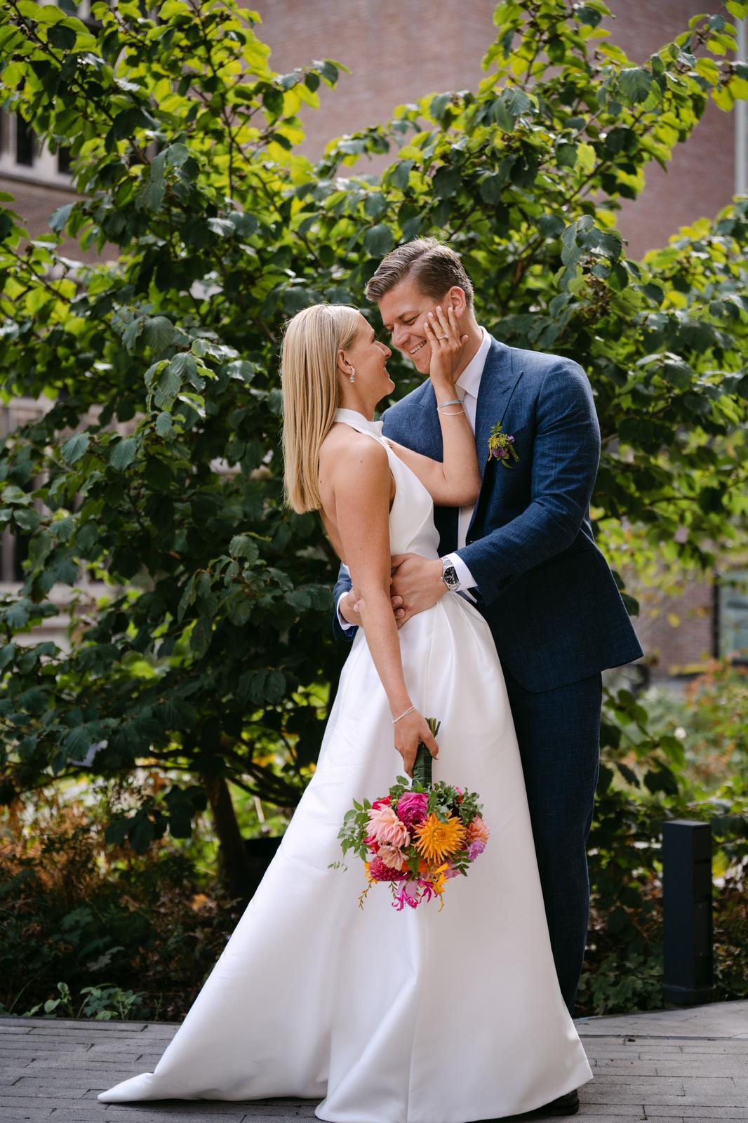 summer blue wedding suit groom
