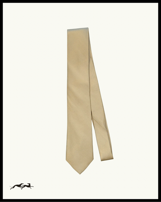 Beige Silk Tie