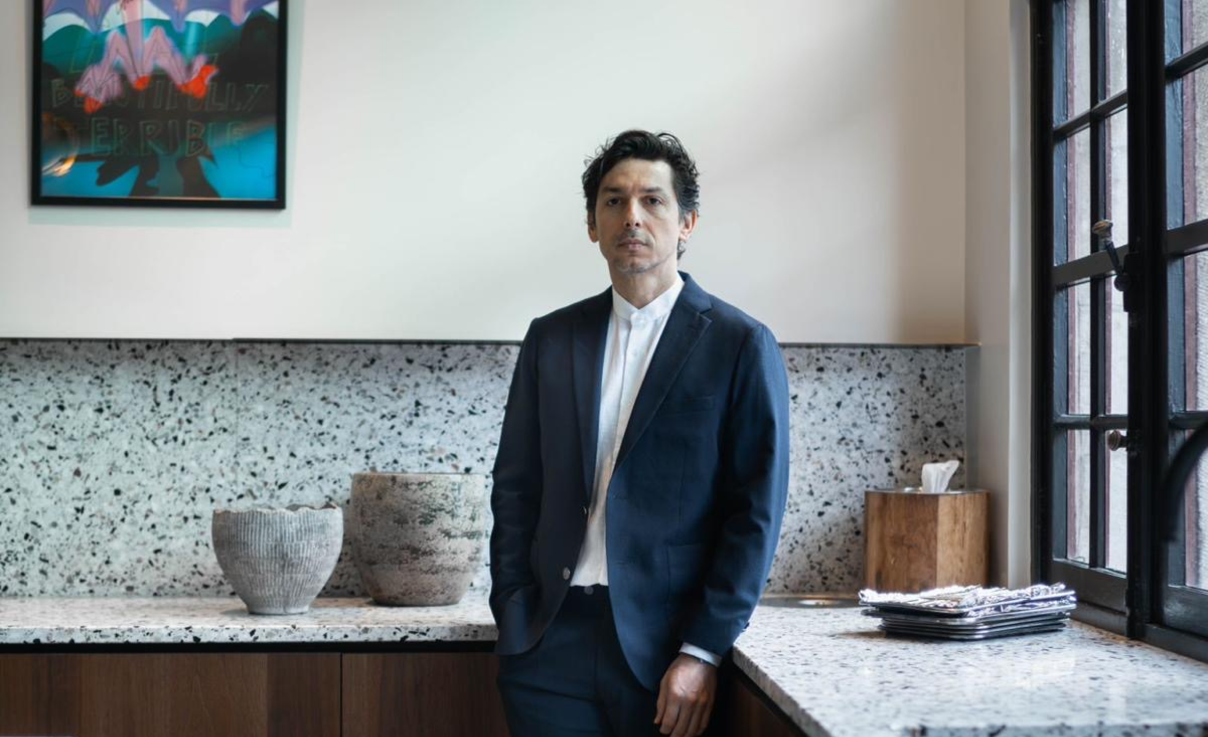 Marcelo Ballardin wearing a bespoke suit by Atelier ACÀN in Ghent and Antwerp.